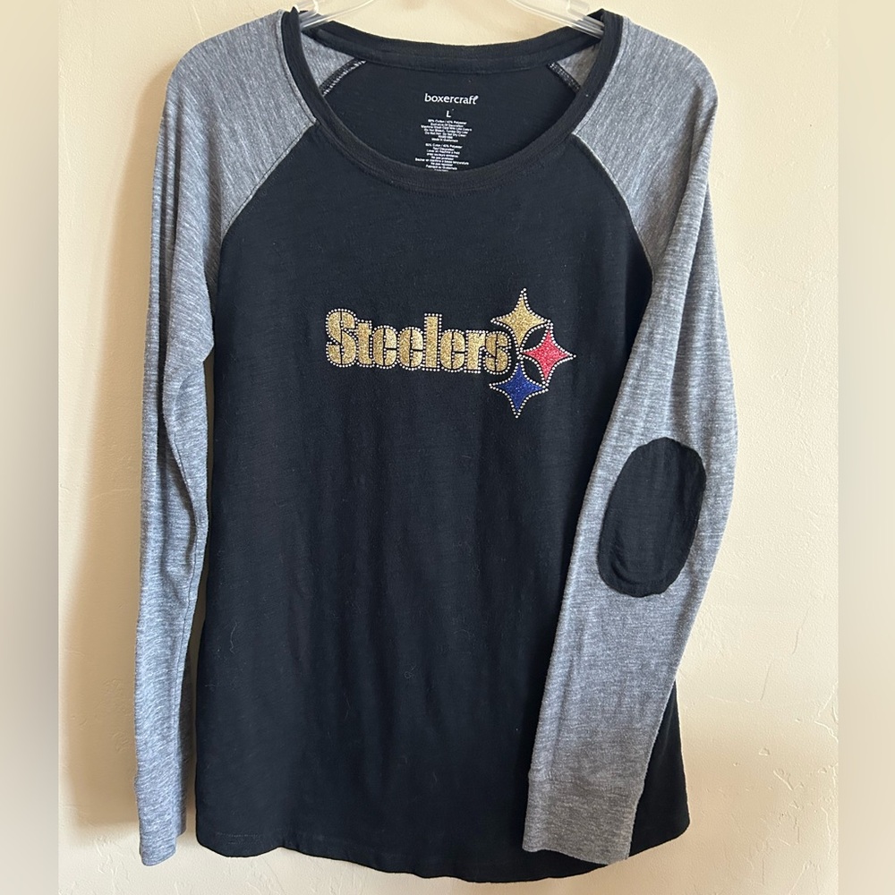 Pittsburgh Steelers Embellished Long Sleeve Tshirt